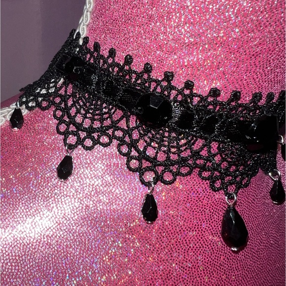 emo/goth lolita lace choker - Picture 2 of 5
